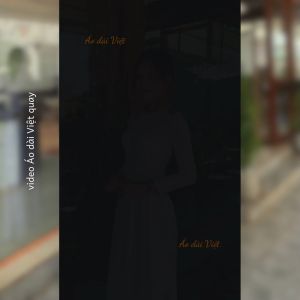 Đầm Ao Dai Việt Nam Trắng Thẳng Dài Cổ Tròn Tay Dài - Áo Dài Truyền Thống Cổ Điển