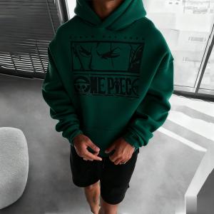 One Piece Anime Straw Hat Crew Printed Hoodie Men Women Streetwear Casual Loose Sweatshirt Cotton Pullover Spring Autumn Fashion