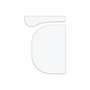 YOMDID 2pcs Oval Cosmetic Bag Sewing Templates DIY Storage Pouch & Zipper Bag Quilting Stencil Durable Milky White PET Material