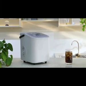 Mesin Pembuat Es Batu kristal Elektrik Mesin Ice Cream Otomatis iceler Pembuat Ice Cube 220v 112w 15kg Membuat Es Cepat 6 Menit