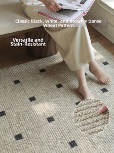 Customizable Size Vintage Style Wool Blend Carpet