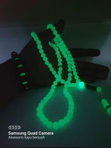 TASBIH batu pospor asli alami bonus gelang