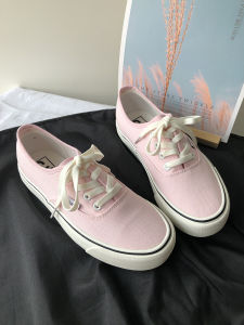 รองเท้าผ้าใบสีชมพูดอกซากุระ ทรงหุ้มข้อต่ำ สำหรับผู้หญิง ส้นหนา ทรงลำลอง ทรงบอร์ด รองเท้าผ้าใบสไตล์ยูนิเซ็กซ์