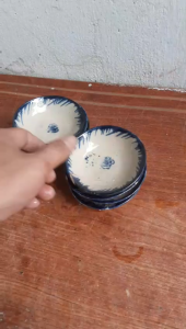 Chén nước chấm hoa mai bánh bèo 30 cái ( chén lán )