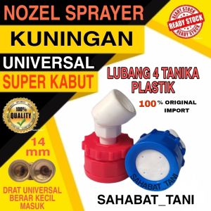 NOZEL SPRAYER TANIKA LUBANG 4 PLASTIK SETELAN UNIVERSAL IMPORT
