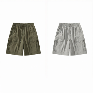 izzue | Quick-dry Light Summer Loose Ice Silk Multi-pocket Shorts