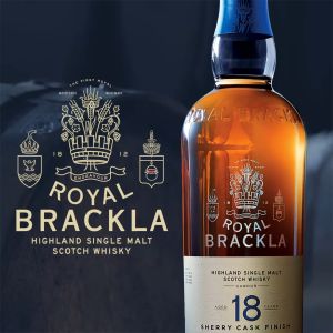 Royal Brackla 18 Year Old Single Malt Scotch Whisky - 700ml / 70cl 46% ABV - Spirit Finished in Palo Cortado Sherry Cask
