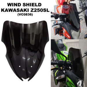 Windshield Windscreen Visor for Kawasaki Z250SL Black