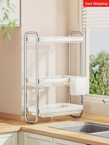evesigar | Stainless Steel Multi-functional Seasoning Storage Rack
