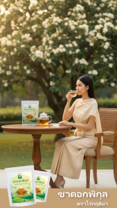 ชาดอกพิกุล ตราไร่กฤติยา (Spanish Cherry Flower Tea) กลิ่นหอมเฉพาะตัวจากพิกุลแท้