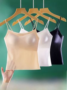 MiiOW | Áo ba lỗ không tay mùa hè cho nữ Áo ngực tích hợp Thiết kế lưng đẹp che khuyết điểm Không có phụ kiện bên trong Áo lót cơ bản