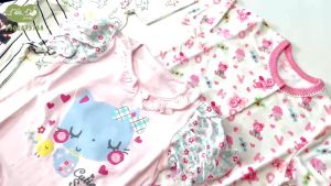 [NHIỀU MẪU] Đồ bộ bé gái Elfindoll set 2 bộ size 70 - Hàng nội địa Nhật