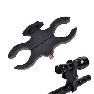 1PCS Upgrade LED Flashlight Mount Bracket Flash Torch Holder Front Light Clip Clamp Lantern Tactical Hunting Gun Accessories