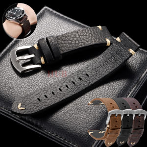 18mm 20mm 22mm Universal Handmade Genuine Cowhide Watch Band Metal Buckle Vintage Straps Bracelet Belt Accessories for Men Women