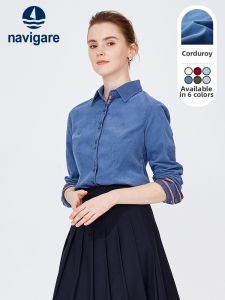 Navigare | Cotton Corduroy Womens Long Sleeve Shirt