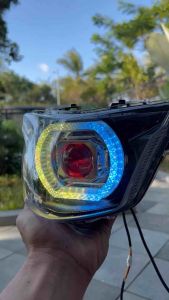 Lampu depan jupiter Mx king biled billed Matrix RGB ganti warna Suka-suka