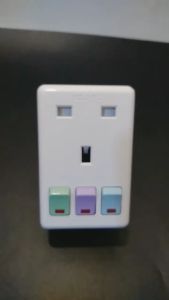 250V 13A Portable Multi 1 To 3 Ways Travel Adapter Power Socket With On/Off Independent Control Switch Conversion