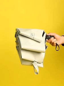 Giftidea Fully Automatic Umbrella Sunscreen Anti-UV Sun Umbrellas Three-fold Fruit Pattern Rain Umbrella