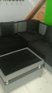 sofa minimalis kode tiger sudut elegant cocok untuk ruangan mini