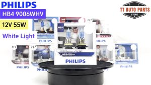 หลอดไฟหน้ารถยนต์ฟิลลิป PHILIPS HB4 12V 55W 4300K เป็นการใช้งาน White LED ที่มีความสามารถ รหัส 9006WHV