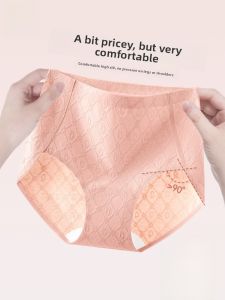 MiiOW | Womens Summer Thin Cotton Underwear High Split No Tagging Seamless Anti-Bacterial Triangle Panties Comfortable Mid-Waist Briefs