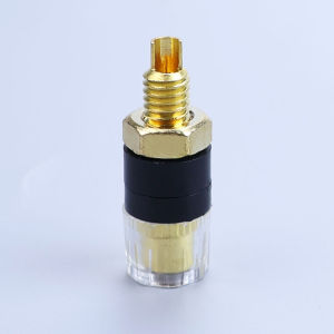 YanXi 4mm Brass Crystal Binding Post Banana Plug Socket For Amplifier and Speaker Terminal Connector