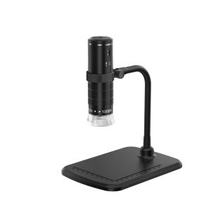 50-1000X WiFi Digital Microscope for IPhone/Android/Type-C Wireless Magnification Endoscope Camera with 8 LED Lights Adjustable