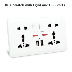 Hong Kong Style 86 Type 13A Square Foot Three Hole Socket Dark Mounted British Standard Power Panel International Electrician Brand