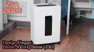ZSA 2930C Penghancur Kertas Paper Shredder 12 Lembar | Official Store