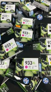 หมึกแท้ HP 932xl BK HP933xl C M Y ของแท้ขายราคาปี 2023/2024 สินค้ารับประกัน เคลมได้ทุกกรณีใช้งานได้ 100%