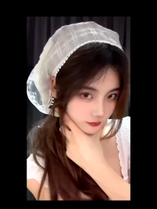 [จัดส่งในกทม] แฟชั่นเกาหลี ผ้าพันคอ สีขาว ที่คาดผม ผ้า ทรงสามเหลี่ยม แต่งลูกไม้ ลายดอกไม้ คุณภาพสูง เครื่องประดับแฟชั่น