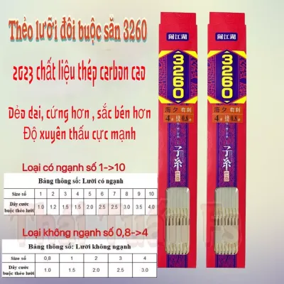 Thẻo Đôi Buộc Sẵn 3260 Câu Cá Có Ngạnh Và Không Ngạnh Cao Cấp