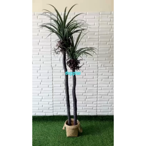 Pohon Artificial Tanaman Hias Pandan Bali X2 T160 Latex Pohon Dracaena Dragon Cover Pot Purun Handle Dekorasi Cafe Pajangan Kantor
