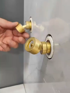 Baut Nepel Shower Dapat Fleksibel Adaptor Pipa Shower Tembaga Sudut Eksentrik Dapat Diatur Sambungan Variasi Ukuran