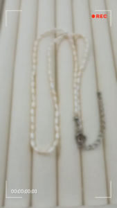 [ Woosilver ] Vòng Cổ Trai Gạo Dáng Mảnh Thanh Lịch – Secondhand – NTG33