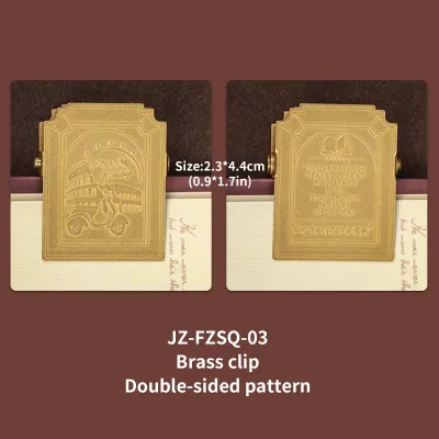 Retro Travel Book Clip Memory Glow Filme Metal Letter Clip Ticket Folder Watercolor Handbook Fixator Portable Art Stationery