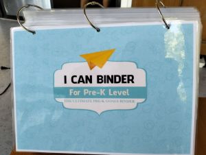 BUSY BOOK (I Can Binder) Pre K Level