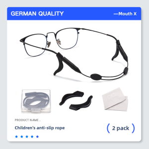 Anti-slip Silicone Strap for Glasses Bands for Children with Ear Hooks and Leg Covers Ideal for Sports and Basketball