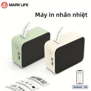 Máy In Nhiệt Không Dây Bluetooth Marklife P15 Máy Dán Nhãn Mini Di Động Tự Động Nạp Giấy Tốc Độ In 20 Trang/phút Tương Tự Như Máy Dán Nhãn D11 D110 D101
