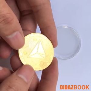 Đồng Xu Tron TRX Bitcoin mạ vàng bạc 24k đồ lưu niệm trang trí sưu tầm quà tặng hội nhóm ZEC01