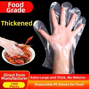 HENGSHU | Food-Grade Transparent Disposable Gloves 1000 Pieces