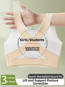 YUNASHA | Teen Girls Shock Absorbing Sports Bra