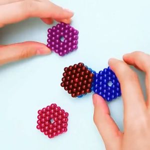 5mm Colorful 216PCS 512PCS 1000PCS Balls Toys Puzzle Magnet Decompression Building Blocks Toys
