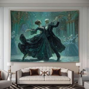 VIKAMA Angel Demon Sword Duel Wall Tapestry Gothic Fantasy Dark Art Mythology Home Decor Premium Quality Soft Durable Cozy Gift