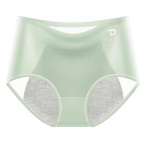 DREAM TIME | Womens Period Underwear Pure Cotton Thin Briefs Safe Hygienic Mid-Waist Nylon Triangle Panties Single-Piece Design Youth Fit