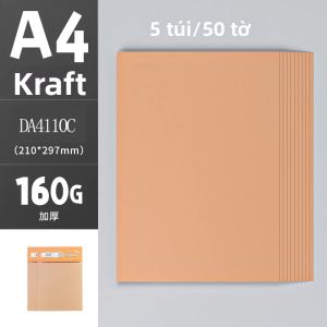 M&G | Giấy Bìa Cứng Kraft A4 M&G Dùng Làm Thủ Công Cắt Giấy 3D Origami Cho Trẻ Em Giấy Cứng Chưa Tẩy Trắng Dùng Cho Các Dự Án Sáng Tạo