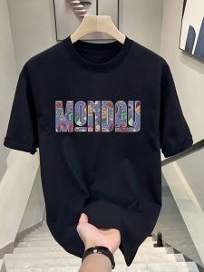 Áo Thun Cotton Mỹ Nam Tay Ngắn in Họa Tiết Mùa Hè Rộng Rãi Thời Trang Thương Hiệu Trẻ Em Cổ Chữ Half Sleeve INS