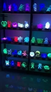 hot toys | 3D Illusion Night Light Messi 7 Color/16 Color Gradient Touch Switch LED Night Light Table Lamp (Crackle White)
