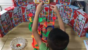 133Pcs Marble Run Construction Race Maze Track Building Blocks. DIY Toys for kids.