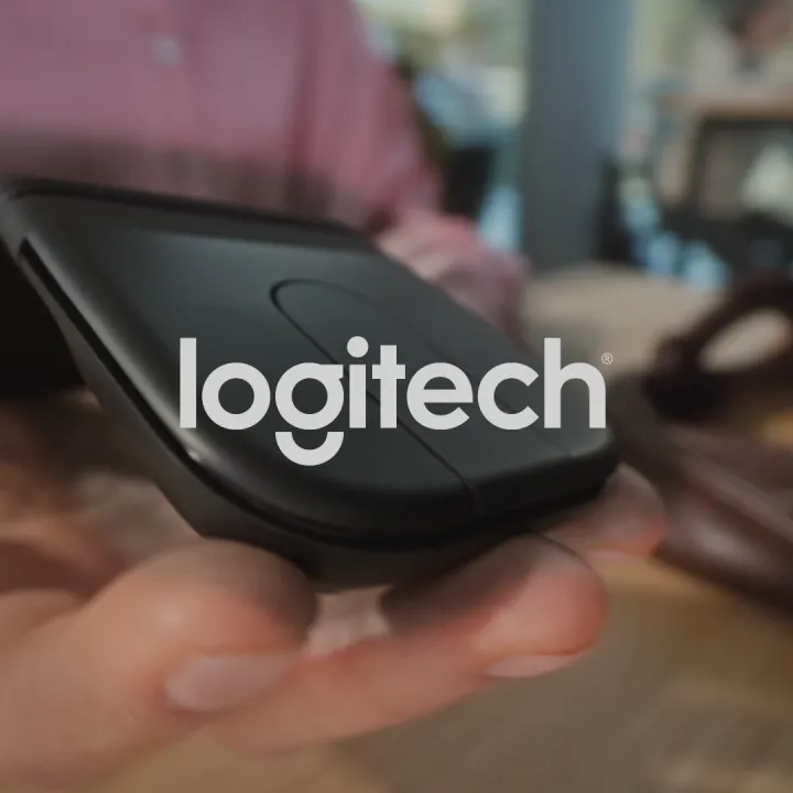 Logitech Mobi Fold, Ultra-Portable Travel Mouse, Small and Light, Touch Scroll, Quiet Clicks, 4K DPI, Bluetooth, for Windows PC, Mac, Chromebook, Android, iPad